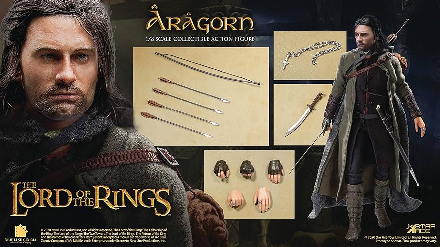 The Lord of the Rings Áragorn 20インチフィギュア Amazon.com: Star Ace Toys The Lord of The Rings: Aragorn 2.0